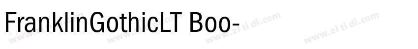 FranklinGothicLT Boo字体转换